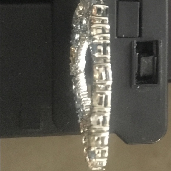 Joan Boyce Brass 14k  GoldPlated Multicolor CZ Earrings Clip on - Picture 7 of 7